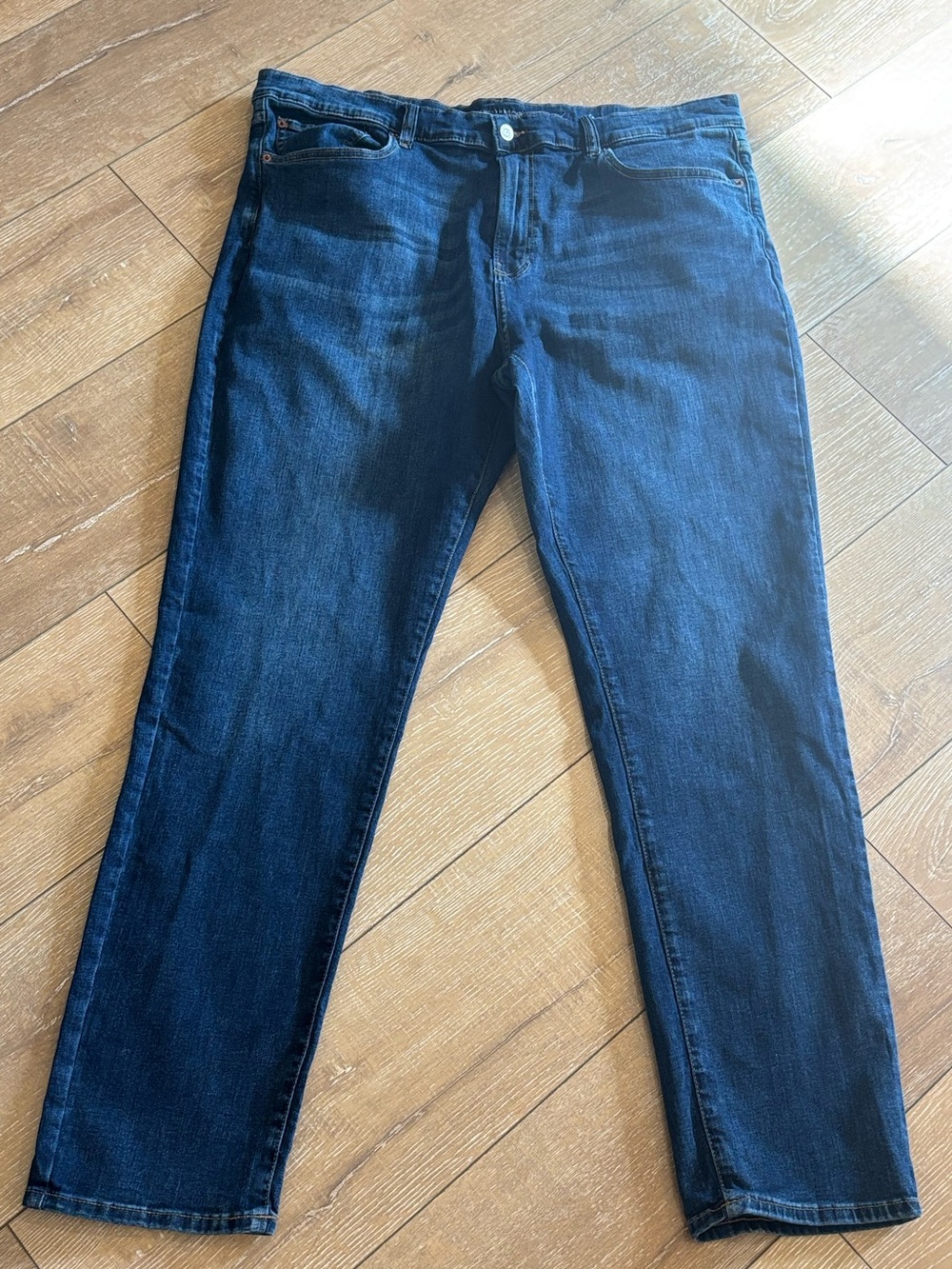 Lucky‎ Brand Men’s 410 Athletic Straight Jeans Dark Wash W40 L32 Stretch Denim